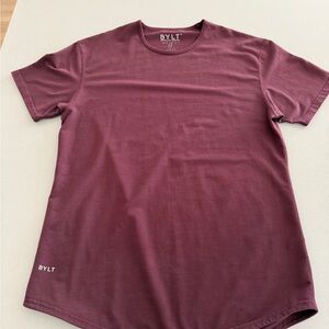 BYLT Basics Burgundy Short Sleeve Tee